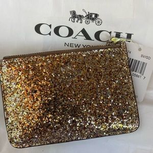 Coach Glitter Key Pouch